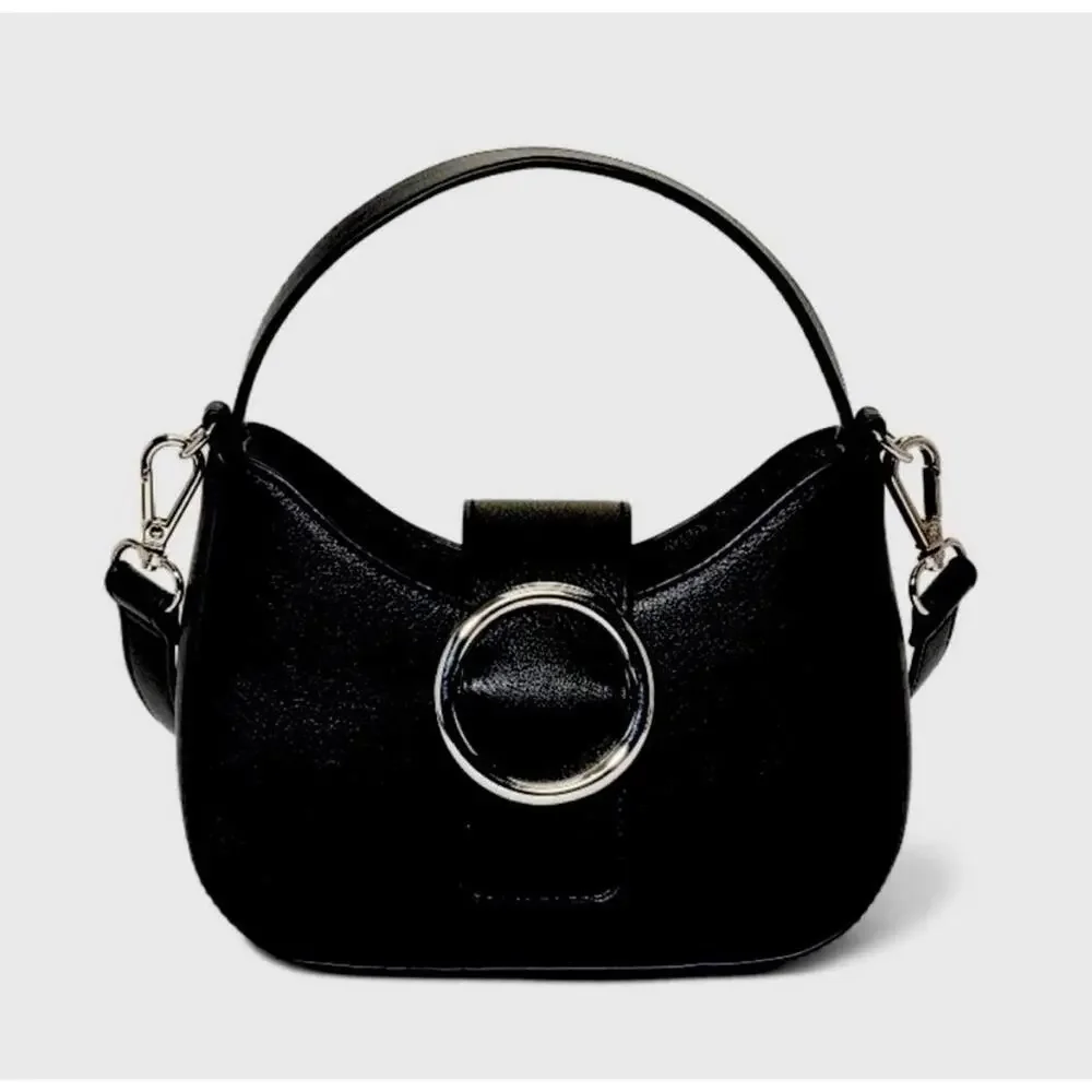 Wild Fable Small Black Structured Crossbody Bag Purse